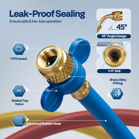 VIVOHOME hoses connected to an AC unit demonstrating easier access and secure connections