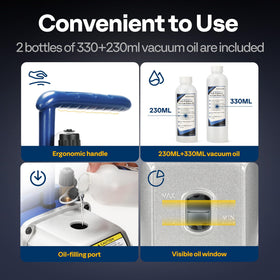 VIVOHOME inlet fittings detail with multiple adapters for versatility