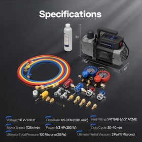 VIVOHOME full kit laid out with accessories for ready-to-use service