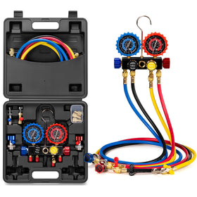 VIVOHOME manifold front view showing gauges and valves for accurate diagnostics