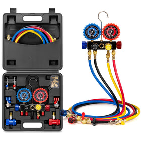 VIVOHOME manifold front view showing valves and gauges, robust control