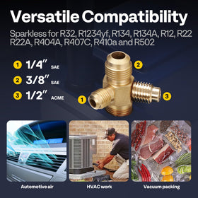 VIVOHOME oil sight glass and easy-fill port for simple maintenance