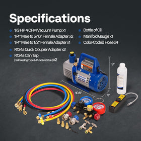 VIVOHOME vacuum pump connected to vehicle A/C demonstrating practical on-car evacuation
