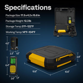 VIVOHOME scale beside refrigerant cylinder showing accurate capacity handling