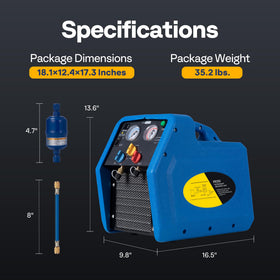 VIVOHOME next to a toolbox showing compact size and easy portability