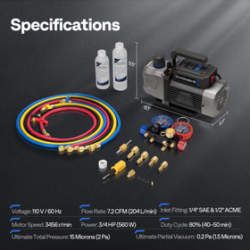 VIVOHOME pump beside a toolbox showing compact size and portability advantage