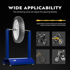 VIVOHOME mounted motorcycle wheel in use demonstrating quick installation