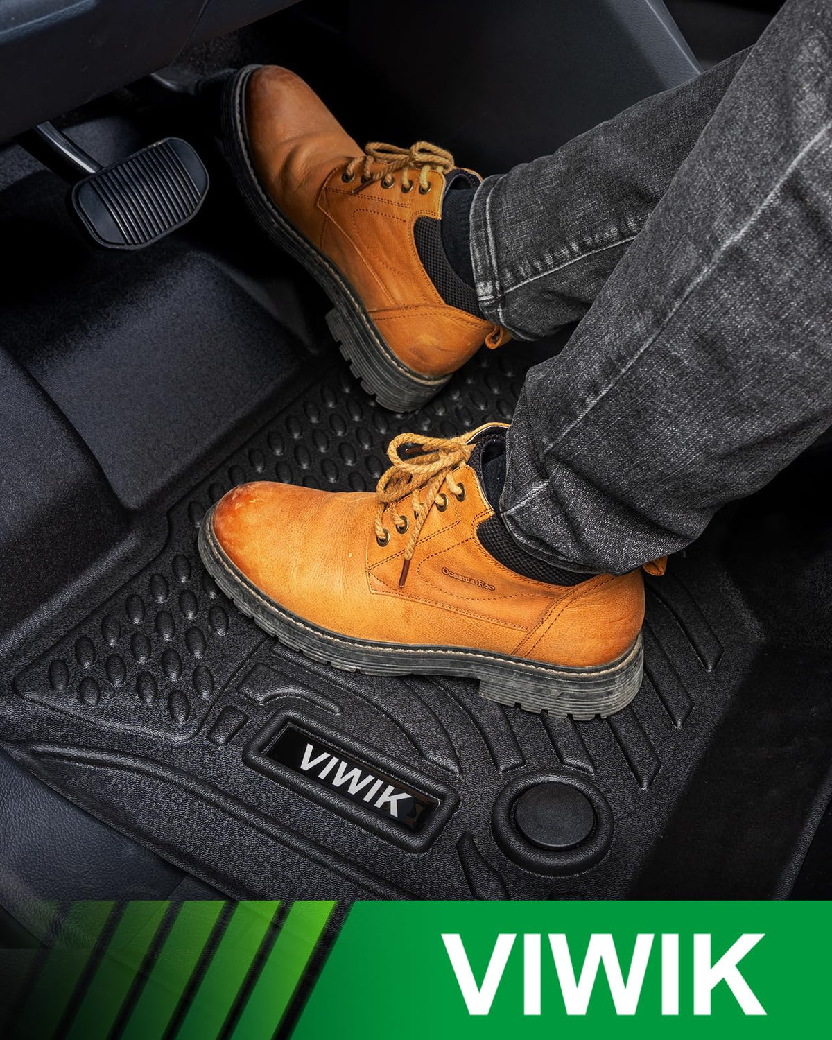 VIWIK size scale comparison with measuring tape showing exact floor fit