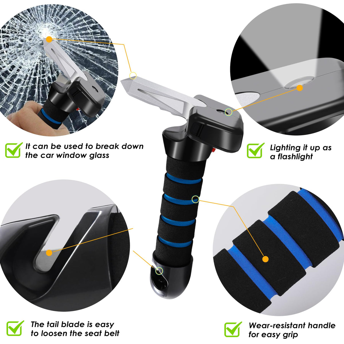 Vizava Liberty Lift close-up handle with textured grip for safer stands