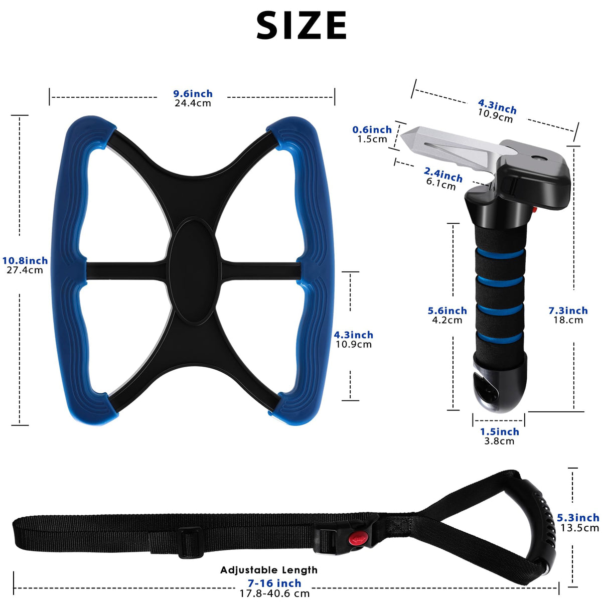 Vizava size comparison with hand demonstrating compact, portable benefit
