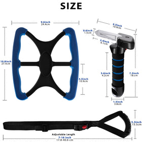 Vizava size comparison with hand demonstrating compact, portable benefit