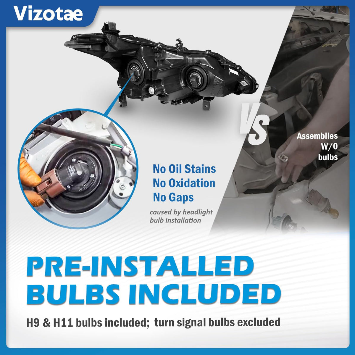 Vizotae backside showing mounts and connector fit for easy installation