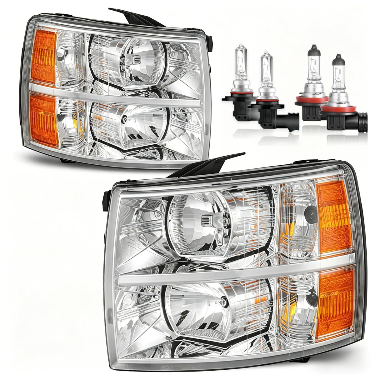 Vizotae front headlight assembly showing OEM-fit and improved visibility