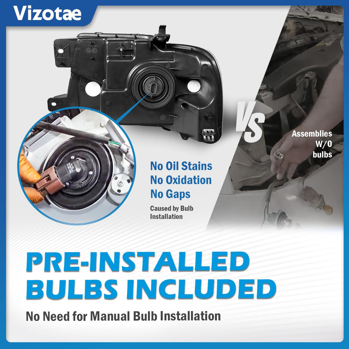 Vizotae backside mounting points showing OEM-style alignment benefit