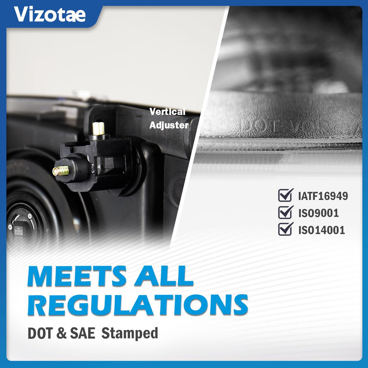 Vizotae lens close-up with UV coating for long-lasting clarity