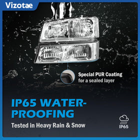 Vizotae next to ruler showing size and exact fitment for correct replacement