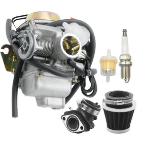 Vkinman carburetor throttle-body close-up illustrating smooth airflow benefit