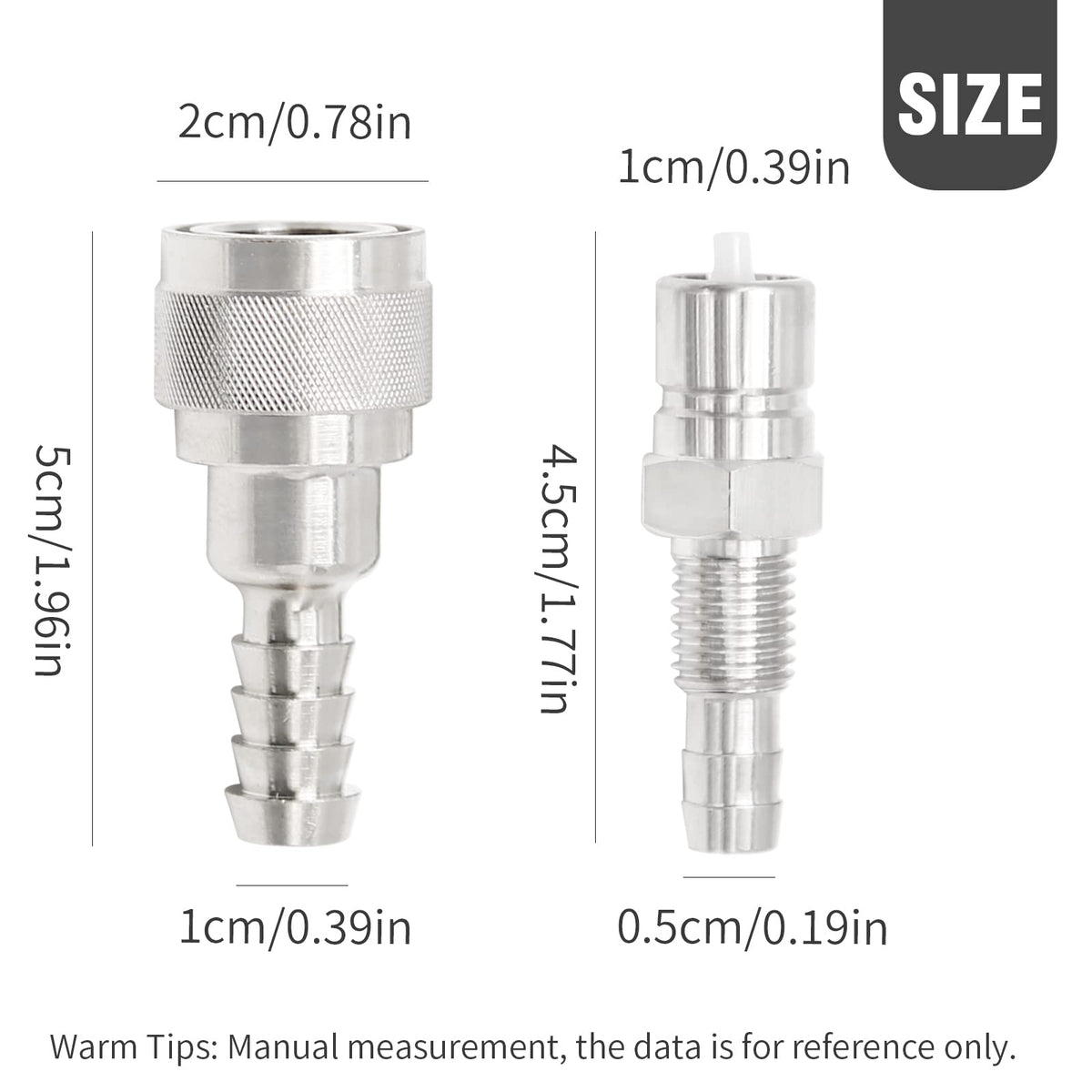 Vkinman close-up of male and female ends ensuring tight fit