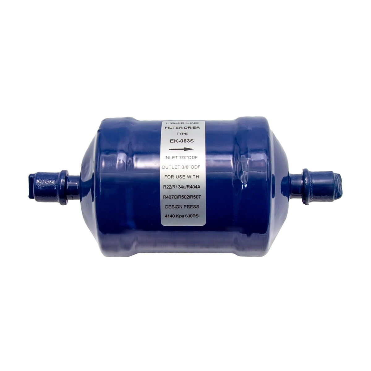 Vkinman front view of EK-083S drier showing compact durable body and protection benefit