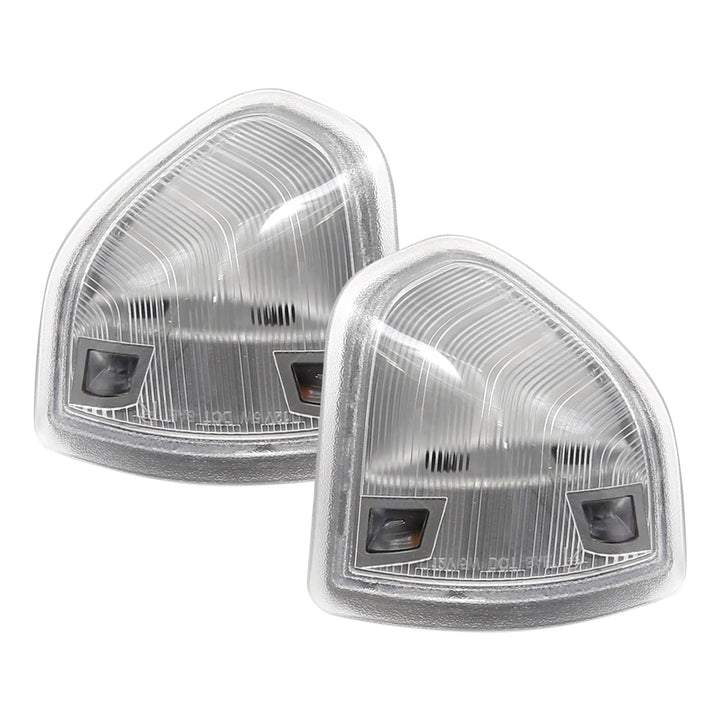 Vkinman front view of mirror turn signal pair showing fit and finish benefit