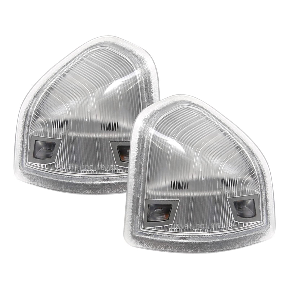 Vkinman front view of mirror turn signal pair showing fit and finish benefit