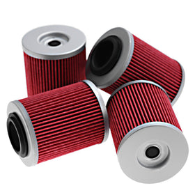 Vkinman oil filter installed on Can-Am Outlander demonstrating easy fit