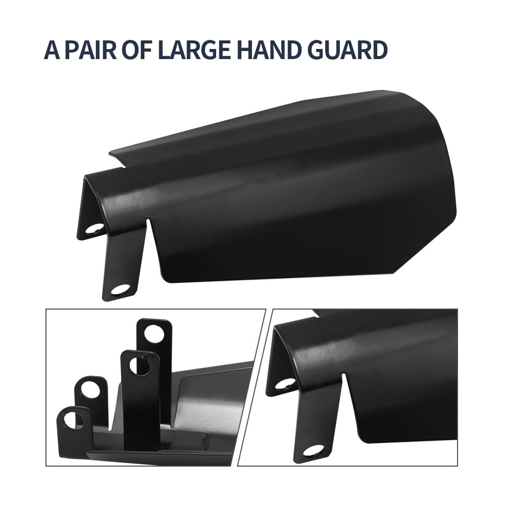 Vkinman mounted on Harley handlebar showing wind protection benefit