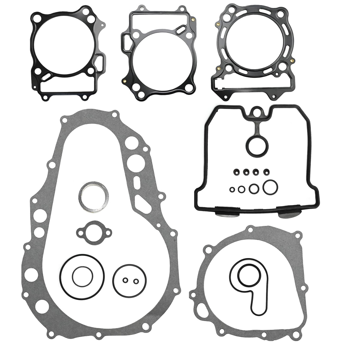 Vkinman gasket set beside ruler showing scale for accurate size verification