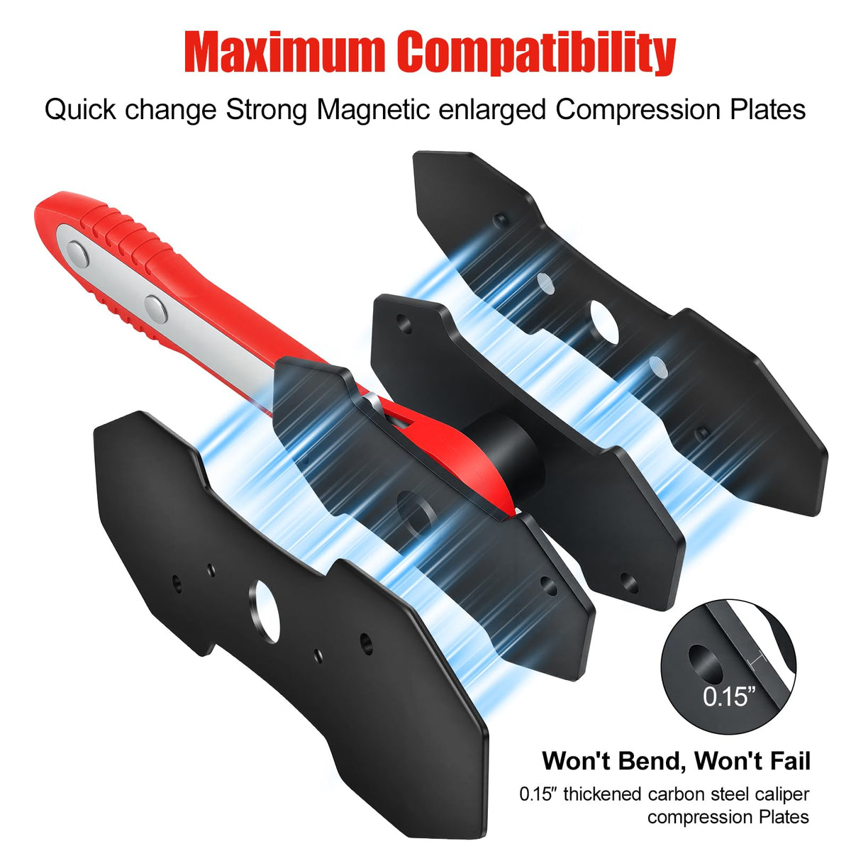 VkkArter steel and magnetic plates detail for secure piston contact