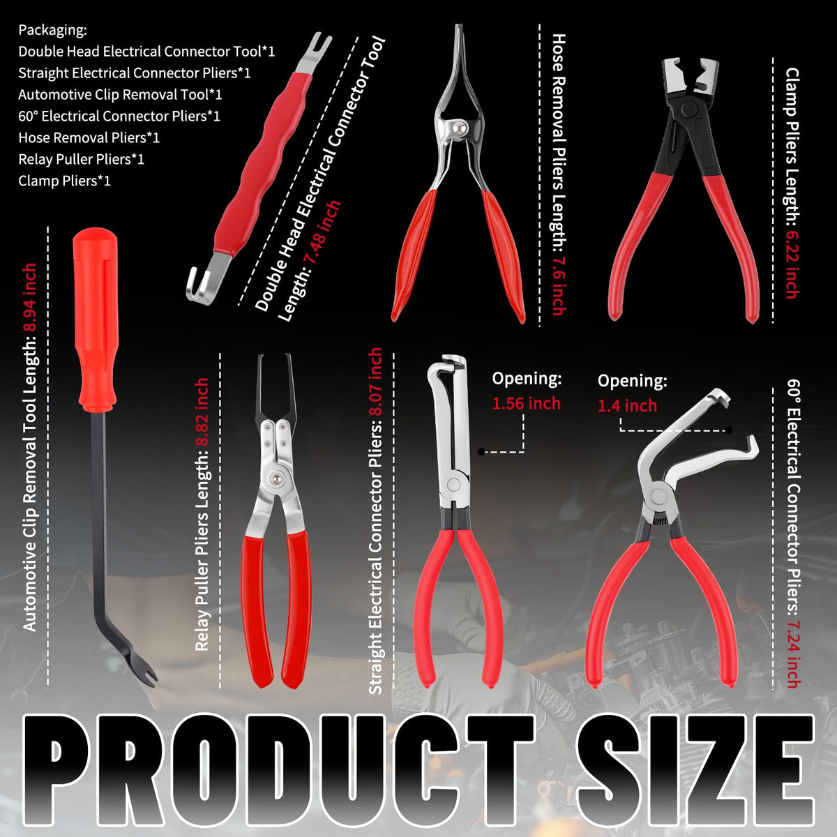 VKQTS close-up of serrated jaws showing secure grip on terminals and reduced slippage