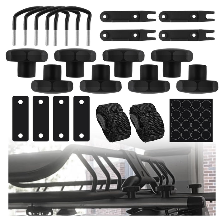 VKQTS front view of complete bracket kit showing hardware benefits