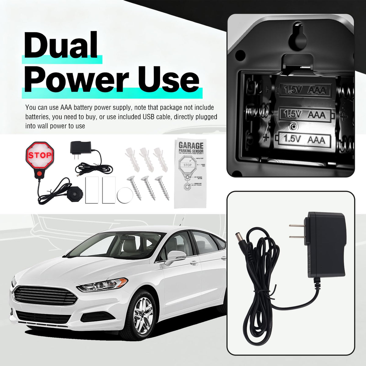 VKQTS USB cable displayed illustrating dual power convenience