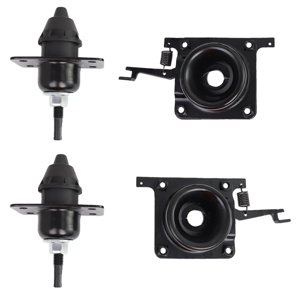 VKVXCLON front view of 4-piece hood latch kit showing contents and labeling for easy recognition