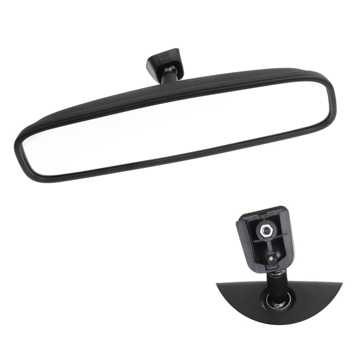 VKVXCLON front view mirror showing full profile and clean sightlines benefit clearer visibility