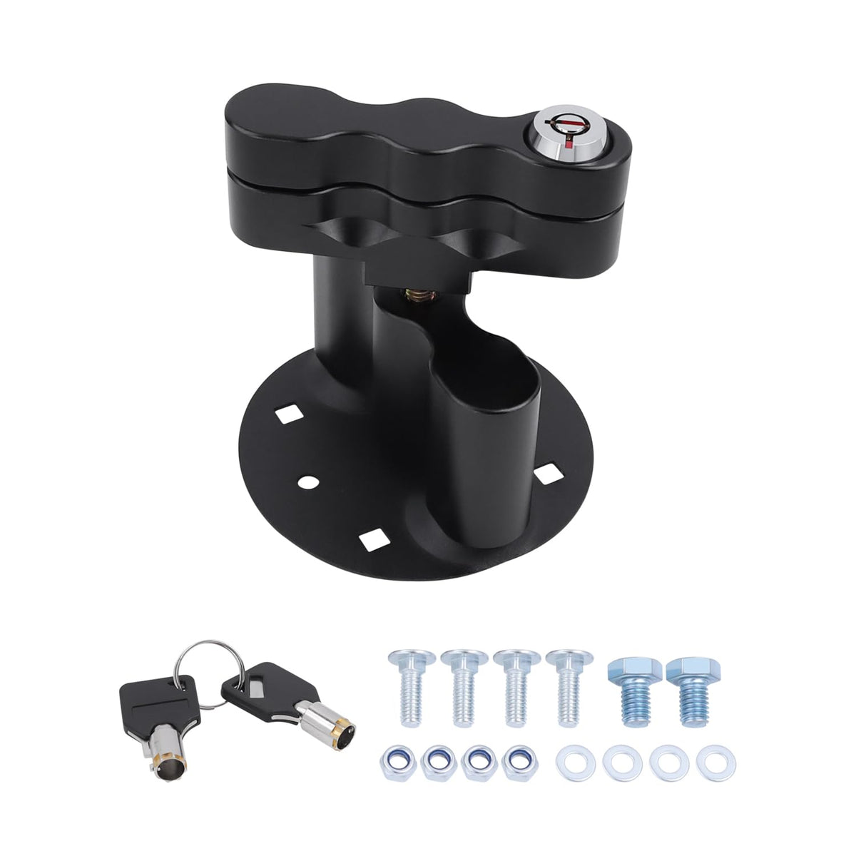 VKVXCLON front view of pack mount lock showing secure fit benefit