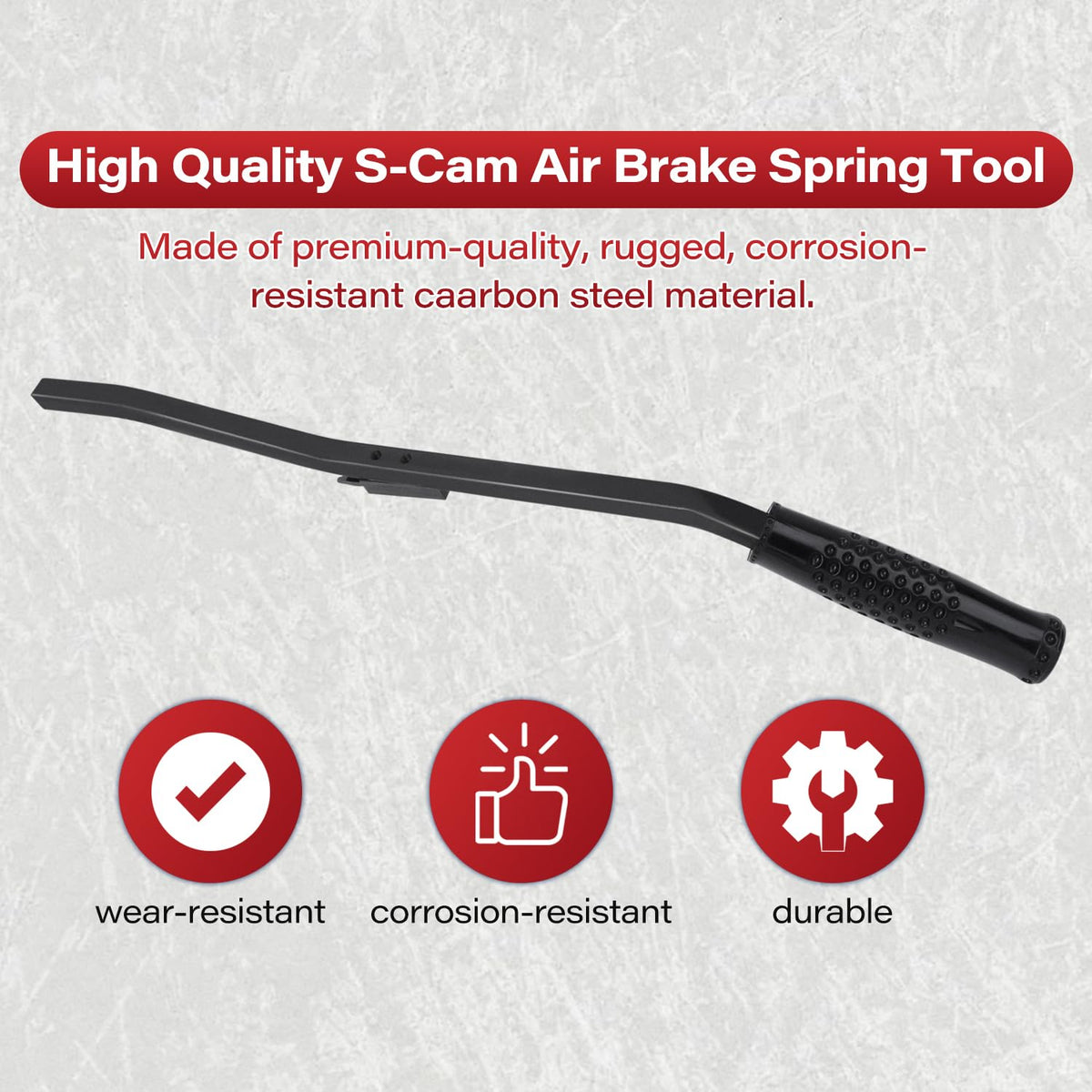 VKVXCLON anti-slip handle detail providing better grip and reduced hand fatigue