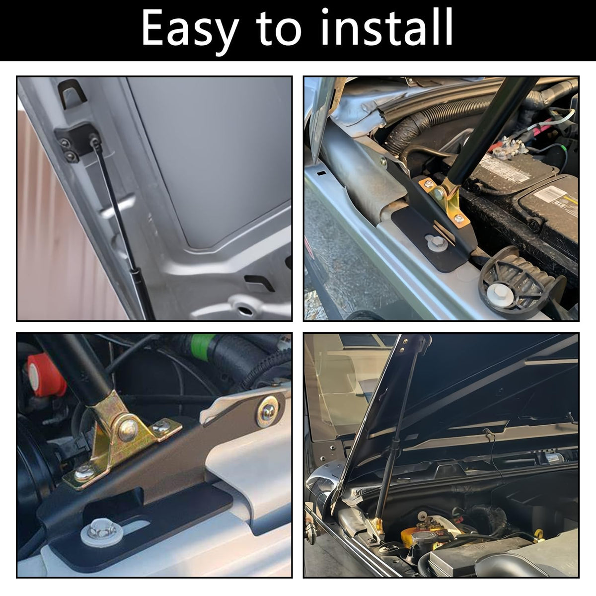 VKVXCLON installed on a Wrangler hood open for easy one-handed access