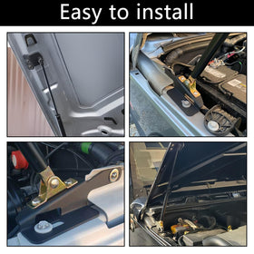 VKVXCLON installed on a Wrangler hood open for easy one-handed access