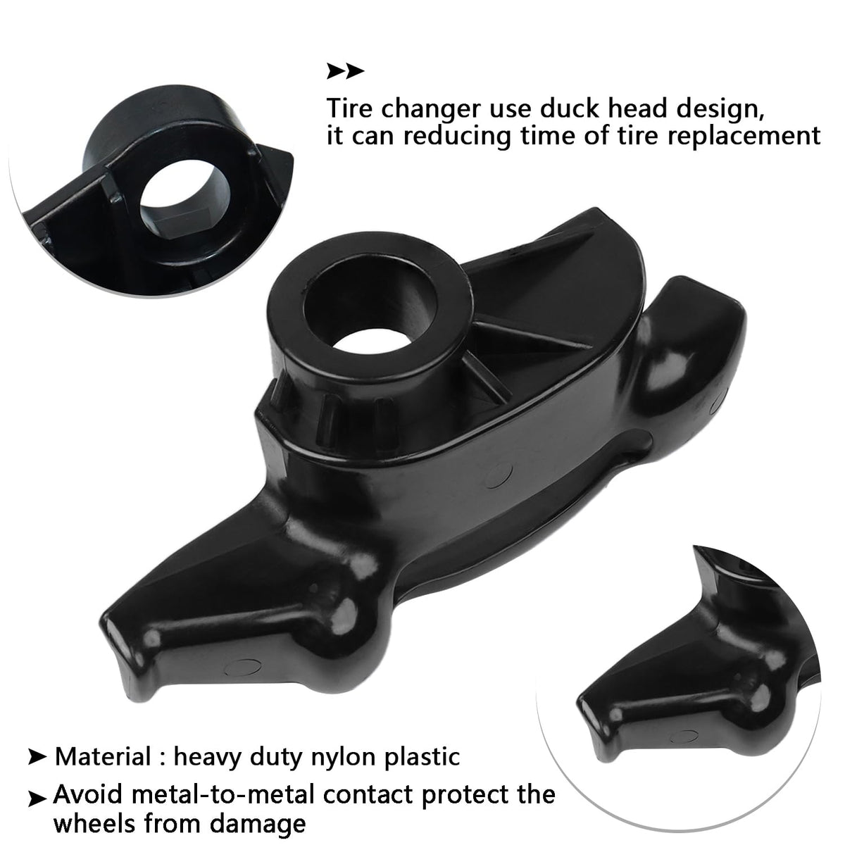 VKVXCLON nylon material texture detail for durability and rim safety