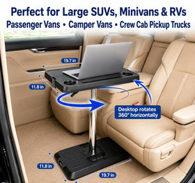 VKWJYOS wide base on vehicle floor illustrating stability and steady support