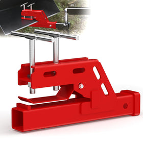Vlaeng front view of clamp-on hitch showing robust build and easy install benefit
