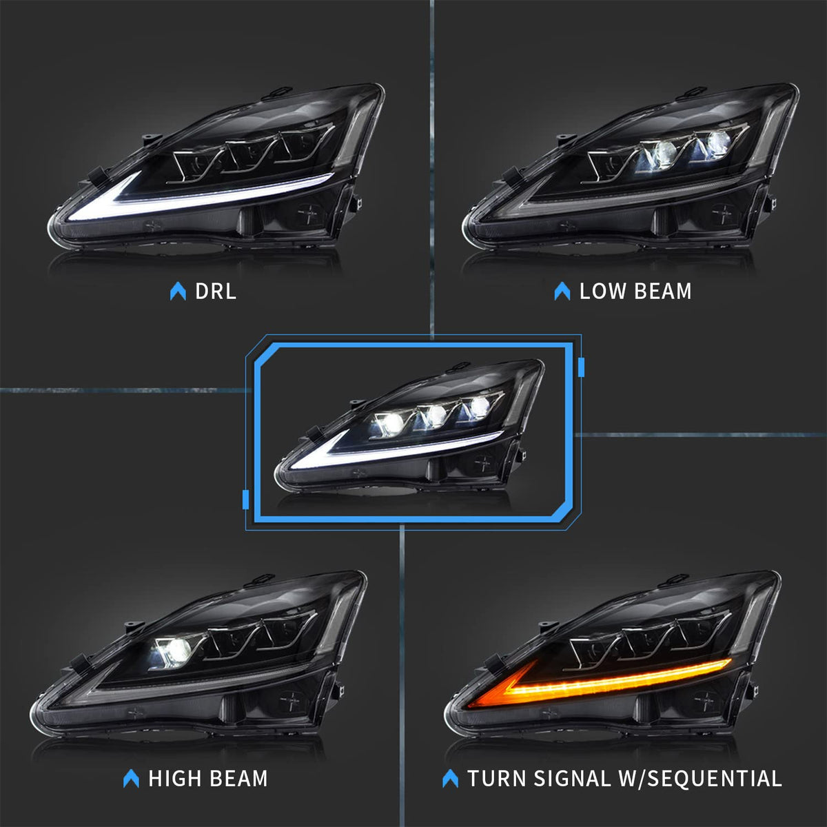 VLAND projector close-up displaying focused beam and improved clarity