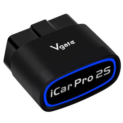 vLinker iCar Pro 2S front view showing compact design and easy installation benefit