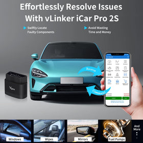 vLinker iCar Pro 2S paired with smartphone app displaying live sensor data benefit