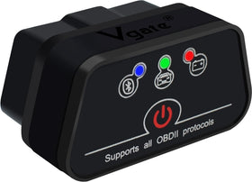 vLinker iCar2 front view showing plug and compact design for easy diagnostics
