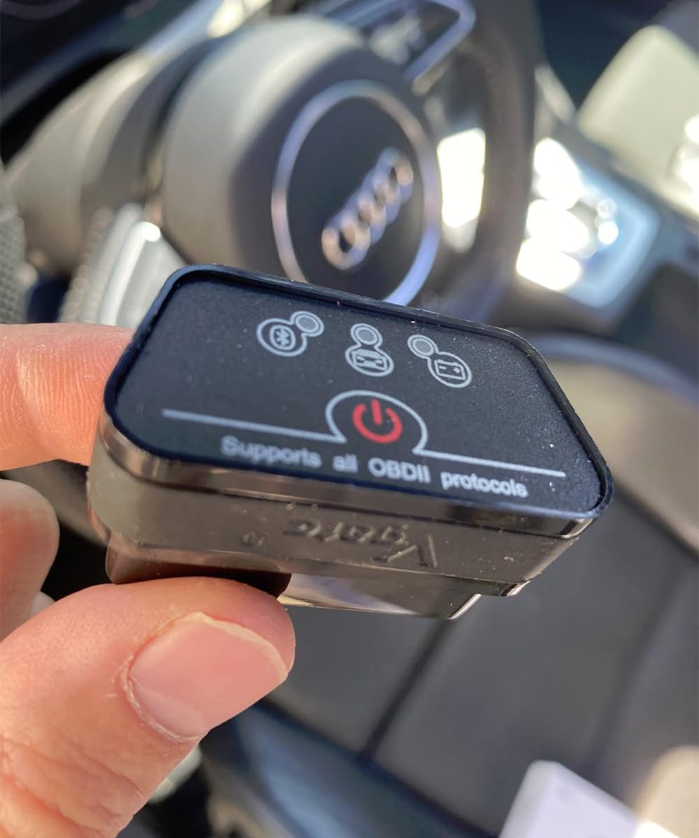 vLinker iCar2 used in garage environment showing DIY troubleshooting benefit