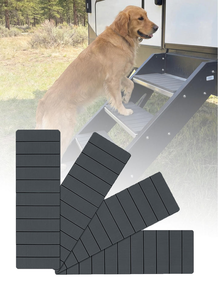 Vnivxte front pack of four dark gray step covers showing clean look and protection