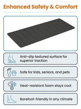 Vnivxte step cover next to ruler showing 24 by 7.5 inch size for correct scale