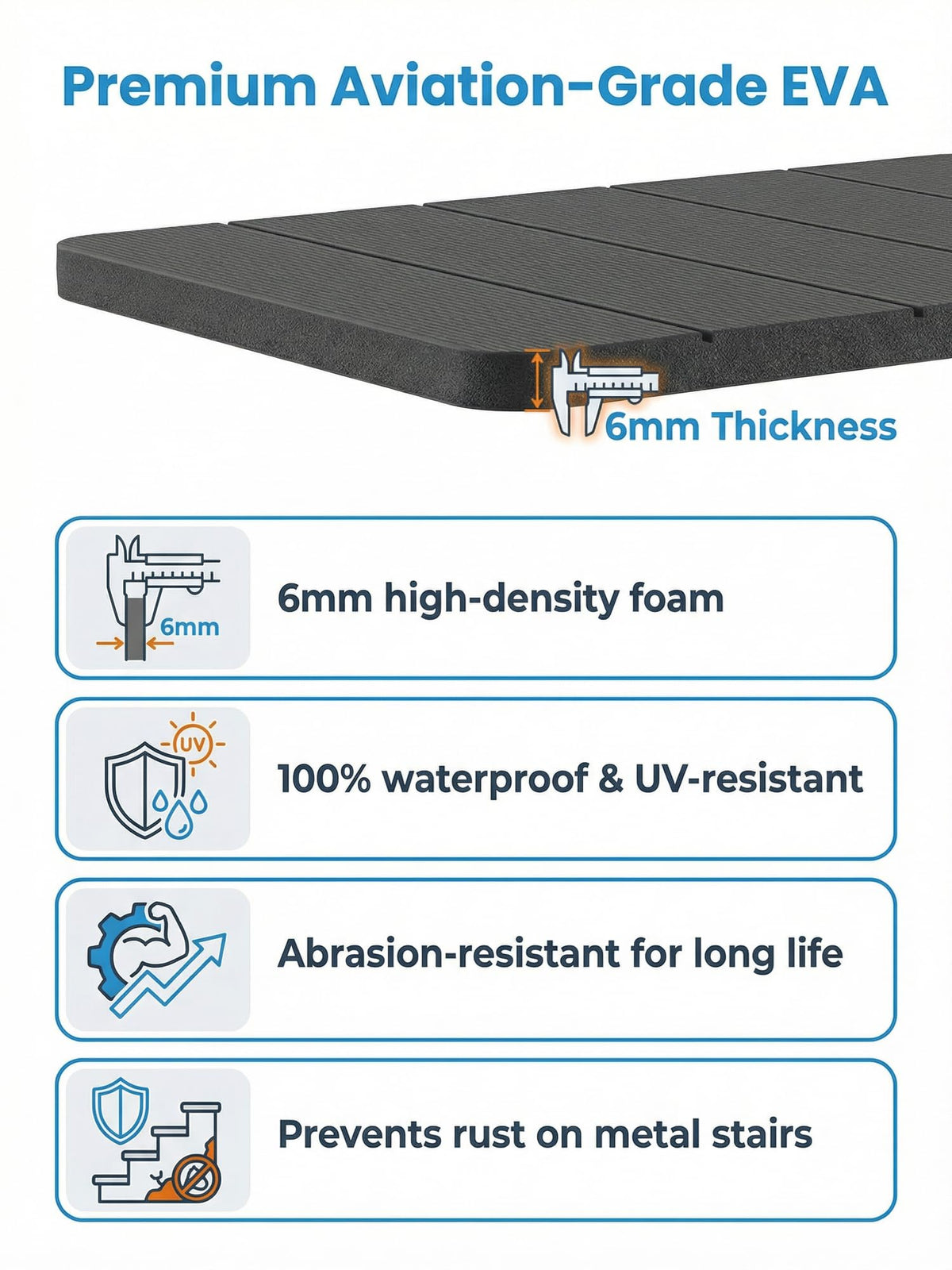 Vnivxte close-up textured V-groove showing traction and water channeling