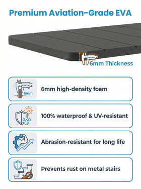 Vnivxte close-up textured V-groove showing traction and water channeling
